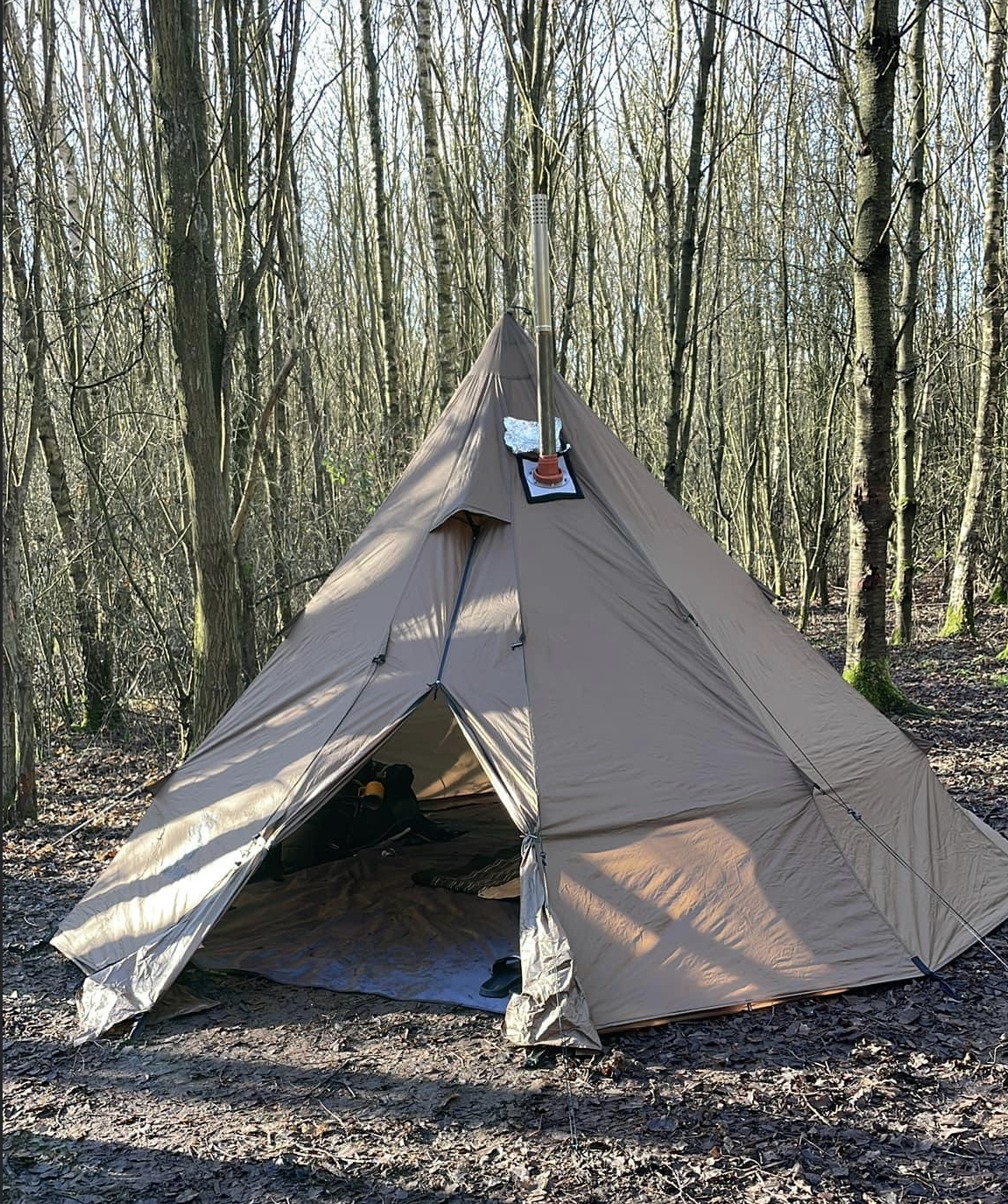 OneTigris CONIFER T/C Chimney Tent 1-2 persons Pyramid/Teepee Hot