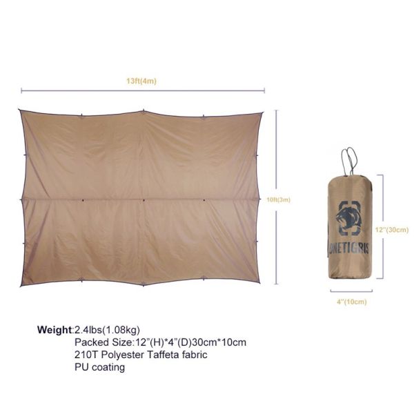 Waterproof Double Coated Color Tc Ripstop Canvas Fabric for Tent