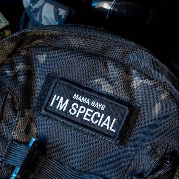 Funny Embroidered Patch Mama Says I'm Special Velcro Patch