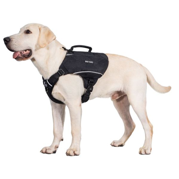  OneTigris Dog Pack Hound Travel Camping Hiking Backpack Saddle  Bag Rucksack for Medium & Large Dog (Ranger Green, Large) : Pet Supplies