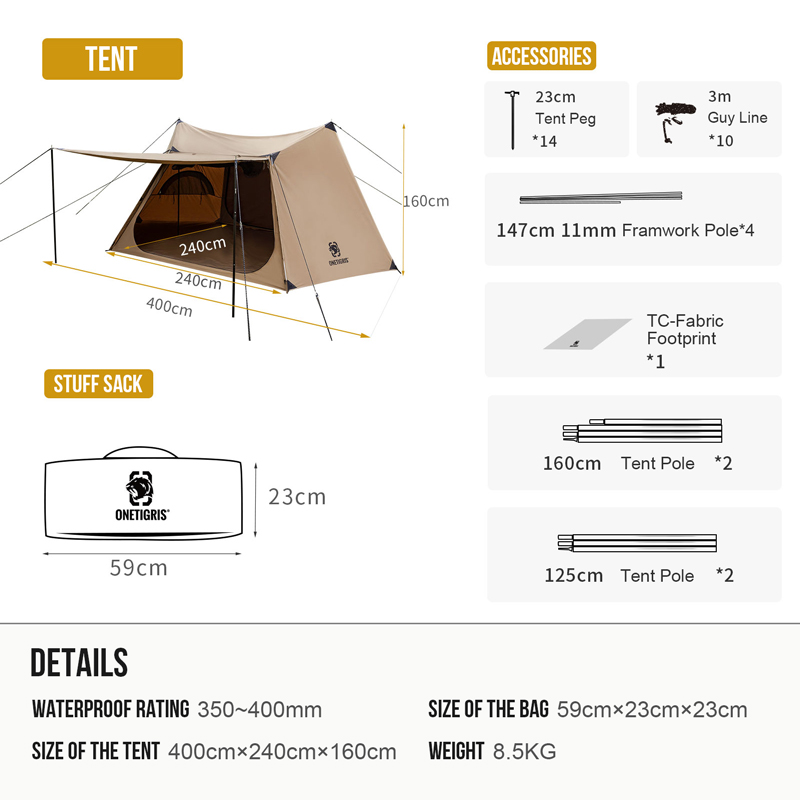 SOLO HOMESTEAD Camping Tent TC | OneTigris