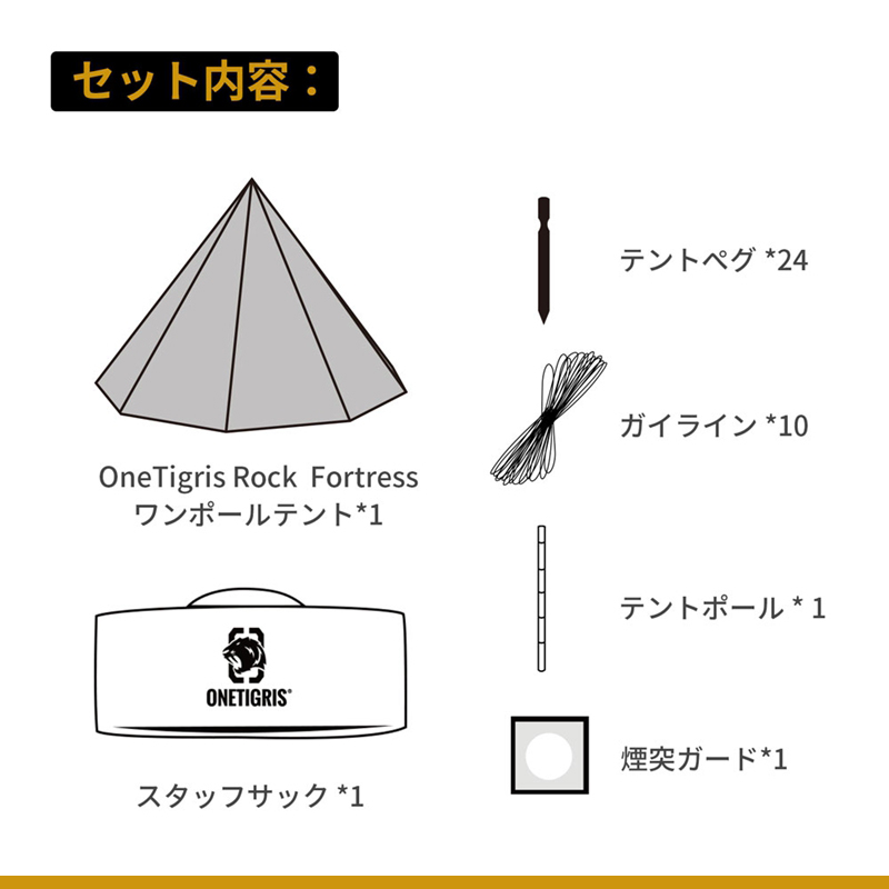 Rock Fortressホットテント| OneTigris