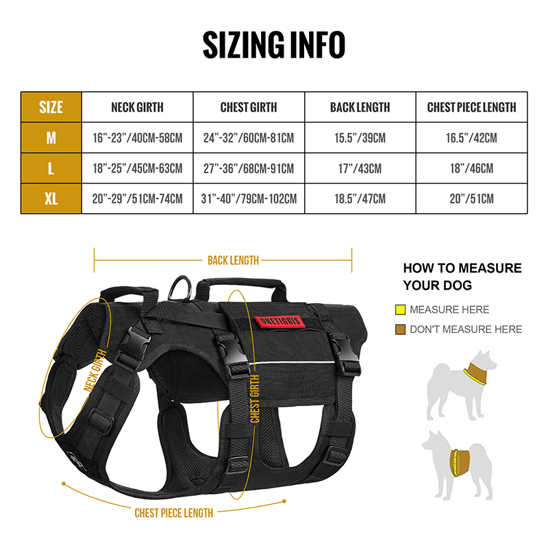 Size of GUIDER Support Harness
