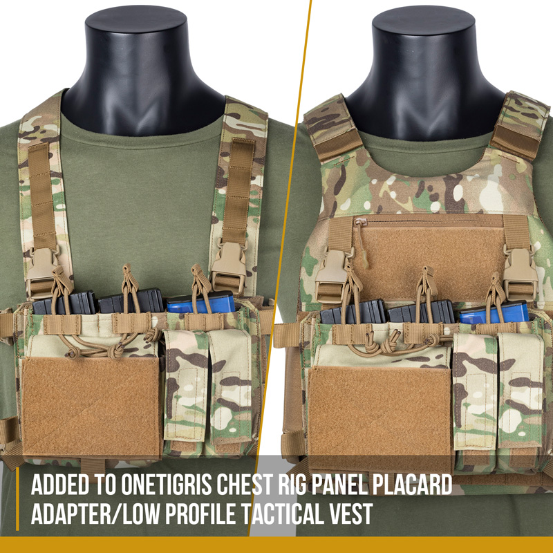  OneTigris PLUS1S Admin Pouch, Vest Admin Pouch Drop Pouch  Tactical IFAK Pouch for Plate Carrier Chest Rig Hook-and-Loop Med Add-on  Tool Pouch : Sports & Outdoors