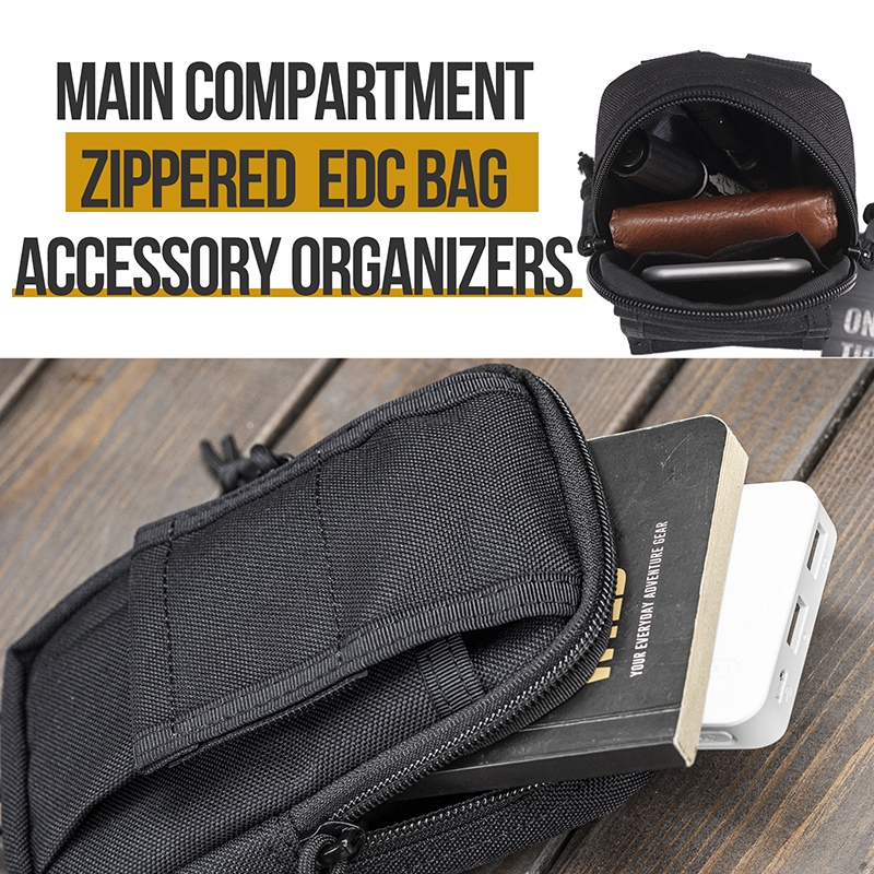 Molle Pouch EDC Multi-purpose Belt Waist Pack Bag Utility Phone Pocket