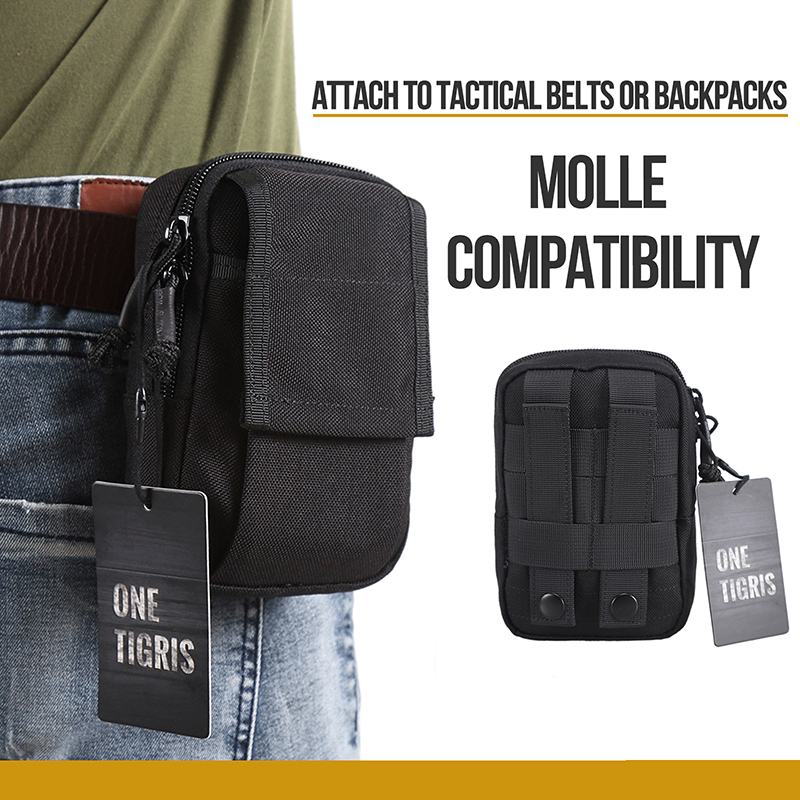 OneTigris Tactical Molle EDC Pouch Utility Gadget Belt Waist Bag for 5.5  iPhone 6 Plus iPhone 7 Plus Smartphone